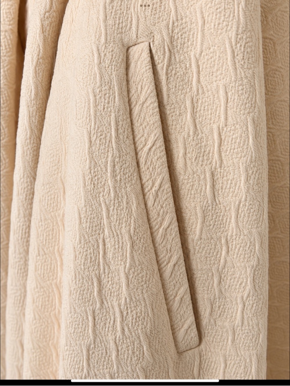 Soft Balletcore Textured Circle Skirt | Blush & Ivory Full Midi Skirt Pockets XS - Picture 11 of 16